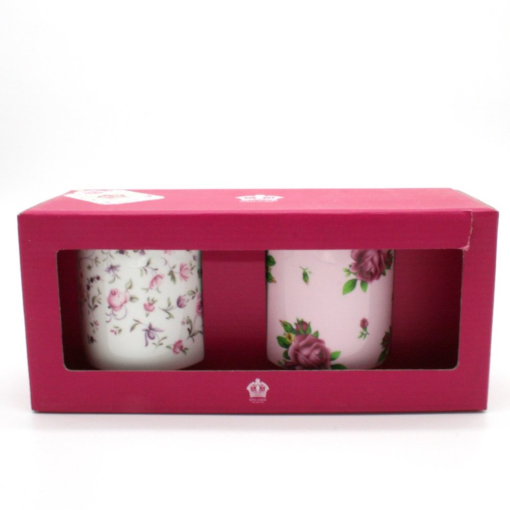 Royal Albert Modern Vintage Roses Set 2 Mugs - Picture 2 of 3